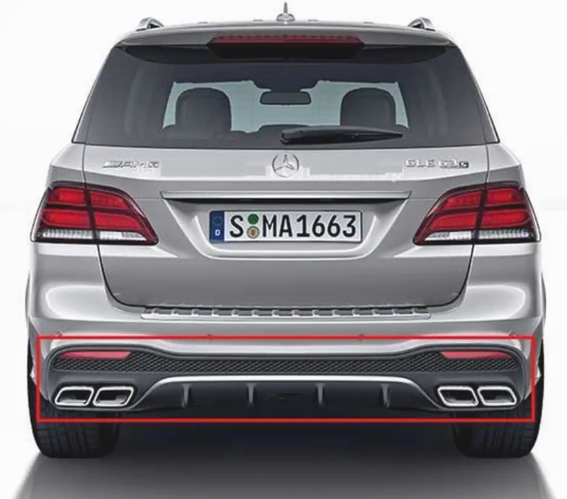Диффузор Mercedes-Benz W166 GLE ///AMG6.3